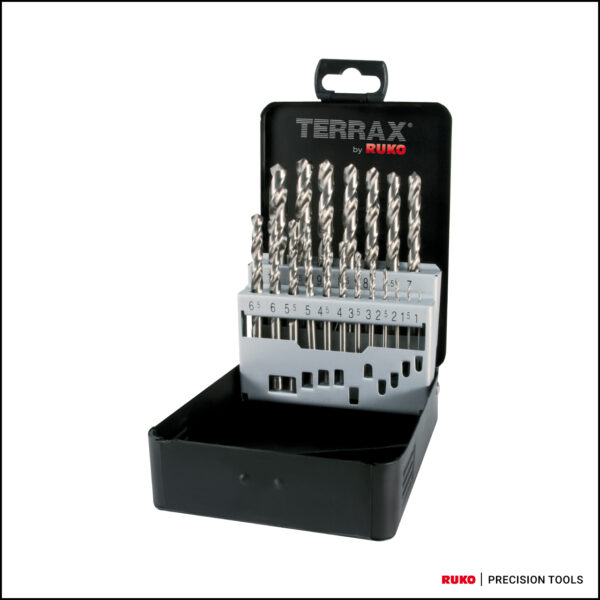 BORKASSETT 1-10X0,5 HSS-G - 19 DELER TERRAX